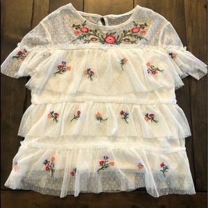 White Embroidered Shirt